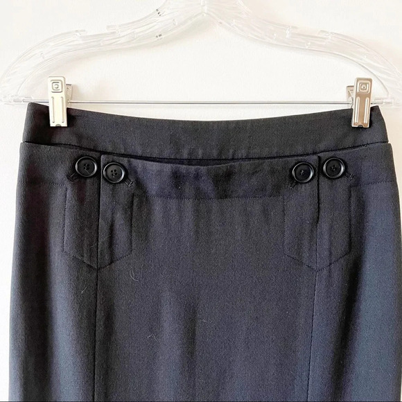 Club Monaco Black Pencil Skirt Women’s Size 2 Date Night Office Wear Quiet Luxe - Picture 5 of 8